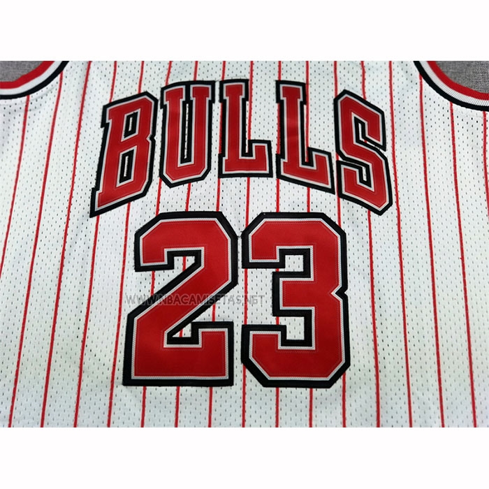 Camiseta Chicago Bulls Michael Jordan NO 23 Reload Mitchell & Ness 1997-98 Blanco